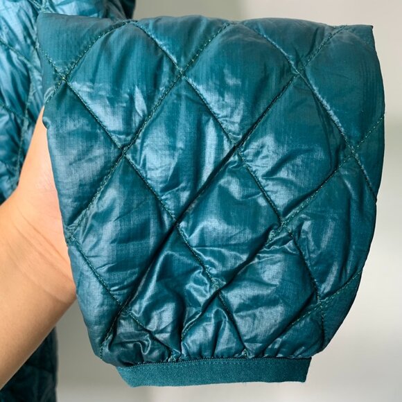 The North Face Women’s Teal Diamond Stitch Full Zip Hoodie Coat Jacket Size XS - Picture 5 of 13